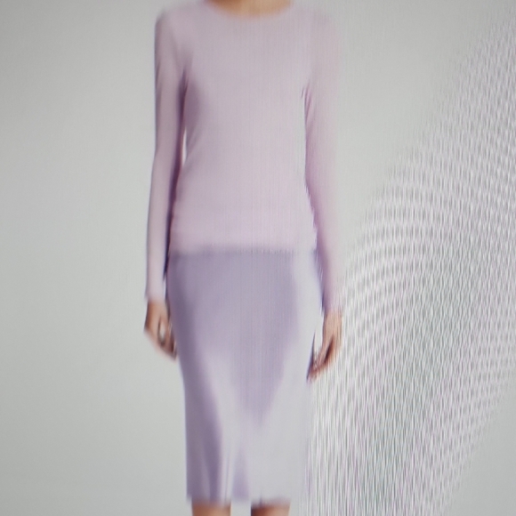 Vince Sheer Long Sleeve Crewneck Top Size S - Picture 7 of 7